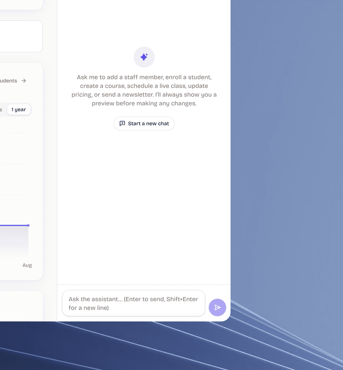 Let the AI assistant
do the admin work